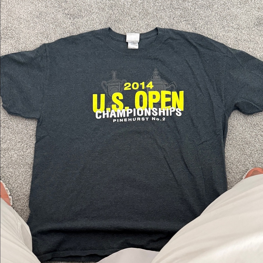 2014 U.S. Open Championships Pinehurst No.2 Short Sleeve Tee - Black/Neon Yellow